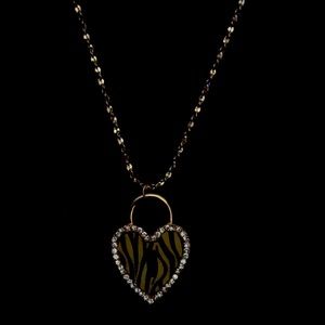 Bebe Short Gold Heart Necklace